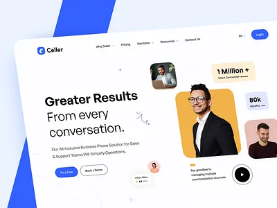 Customer Communication Platform, HomePage, Website Design api cms collaboration communication conversation crm customer relationship feedback homepage interface intergration landing page platform saas support uiux web design web ui webpage website