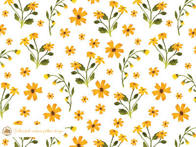 Spring wildflowers digital papers floral pattern illustration pattern seamless pattern summer surface design surface pattern textile design