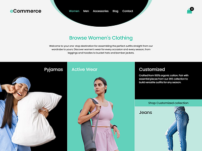 Women's Clothing eCommerce Website Design clothing ecommerce website ecommerce ui ecommerce website design ui ui design women clothing website