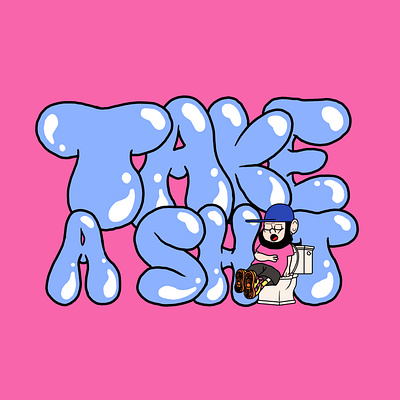 TURU. TAKE A SHIT. branding cartoon cute cartoon design font graffiti illustration turu always