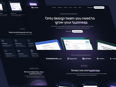 Fourbugs Website - Rebound clean design figma graphic design ui