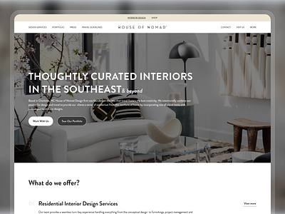 Interior Design - Website clean design figma graphic design interior interior design real estate residential ui