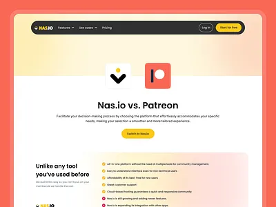 Community Website Design - Nas.IO clean community design designing web figma nas nas io ui website