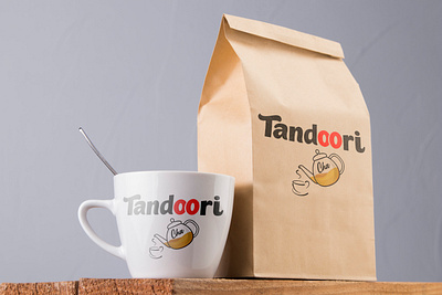 Coffee Mug for Tandoori Cha branding graphic design logo