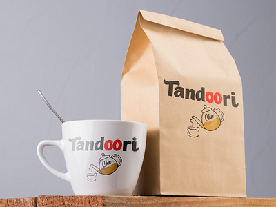 Coffee Mug for Tandoori Cha branding graphic design logo