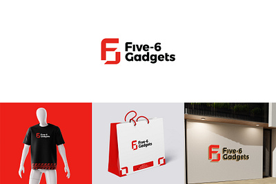 Five-6 Gadgets Brand Identity brand identity branding design graphic design logo tech typography