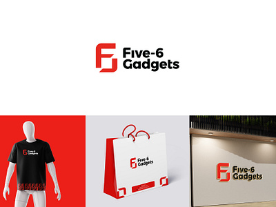 Five-6 Gadgets Brand Identity brand identity branding design graphic design logo tech typography