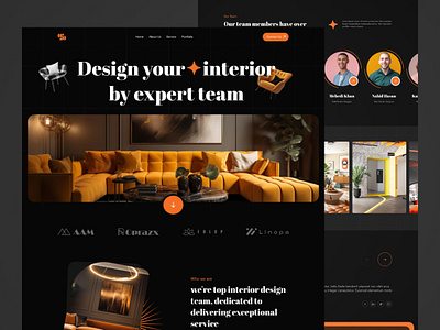 Interior Landing Page | Oripio Design Agency agency design home interior design landing page oripio oripio design agency oripio ux design agency ui design ux design website design