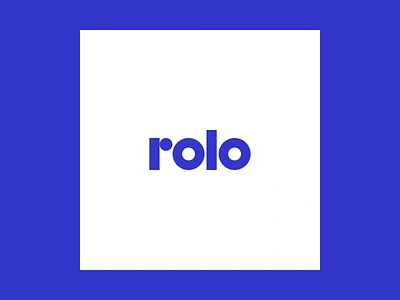 Rolo-Logo animated gif animation branding design gif graphic design illustration logo loop ui vector