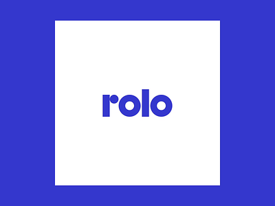 Rolo-Logo animated gif animation branding design gif graphic design illustration logo loop ui vector