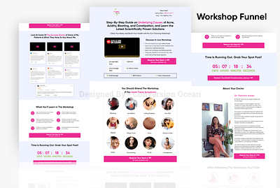 Workshop Funnel branding design funnel design funnel marketing funnels lead generation marketi sales funnel ui