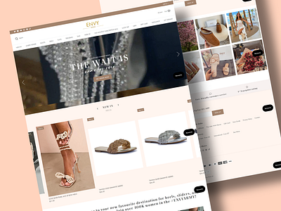 Strutting into Style: Envy Shoes Website Revamp branding ecommerce development ecommerce template design ecommerce website design graphics design logo shopify shopify website design uiux design web design web development website website design wix wix website design woocommerce woocommerce website design wordpress website design