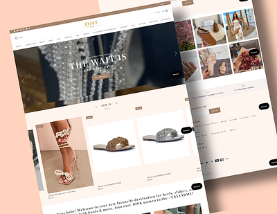 Strutting into Style: Envy Shoes Website Revamp branding ecommerce development ecommerce template design ecommerce website design graphics design logo shopify shopify website design uiux design web design web development website website design wix wix website design woocommerce woocommerce website design wordpress website design