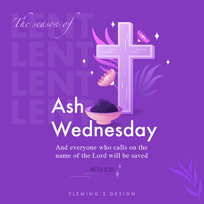 Ash Wednesday Poster branding graphic design logo motion graphics
