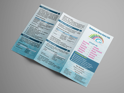 Flyer For Rainbow Visa Care Ltd. brochure flyer graphic design leaflet
