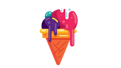 Ice-Cream animation branding graphic design logo motion graphics