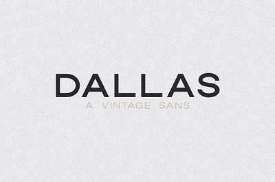 Dallas A Vintage Sans header instagram magazine mid century quote