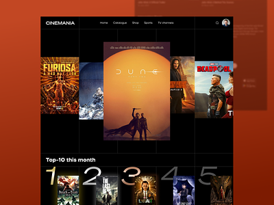 Movie Web App UI Design best web design design ui web web app web application webapp