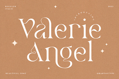 Valerie Angel Beautiful Serif Font logo