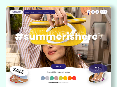 Summer Landing Page - Daily UI 039 app branding casestudy dashboard design landingpage uiux webpage website