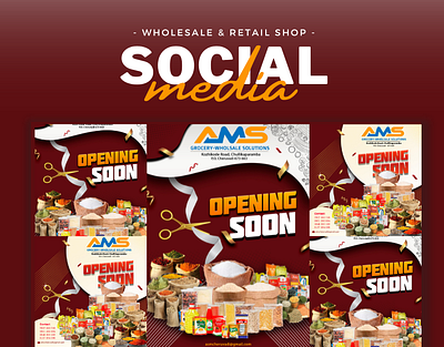 Shop Inauguration Social Media Poster graphic design