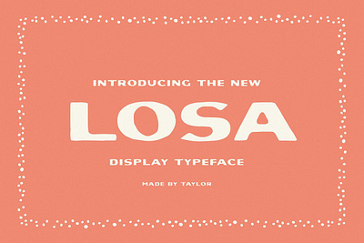 Losa Wide Display Typeface display font hand lettered font handwritten font typeface vintage font wide font