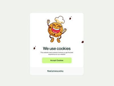 Website Cookies Modal button chocoloate cookiepopup cookies cookiesmodal modal notification popup