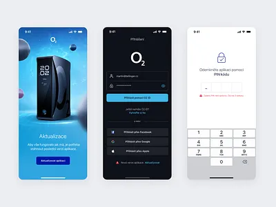 O2 SmarBox app app lock login login via o2 pin smartbox smarthome splash ui