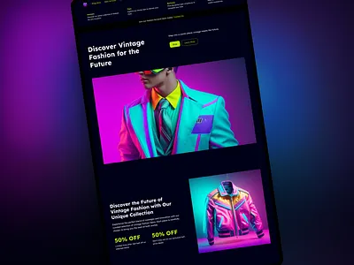 Bringing Vintage to the Digital Forefront: Cox Code branddesign clothing design e commerce futuristic store ui ux vintage web web design