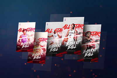 All-Star I BASKETBALL NBA adobe ads design graphic design photoshop socialmedia