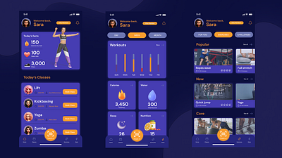 Gym App - Design Concept app gym ui ux