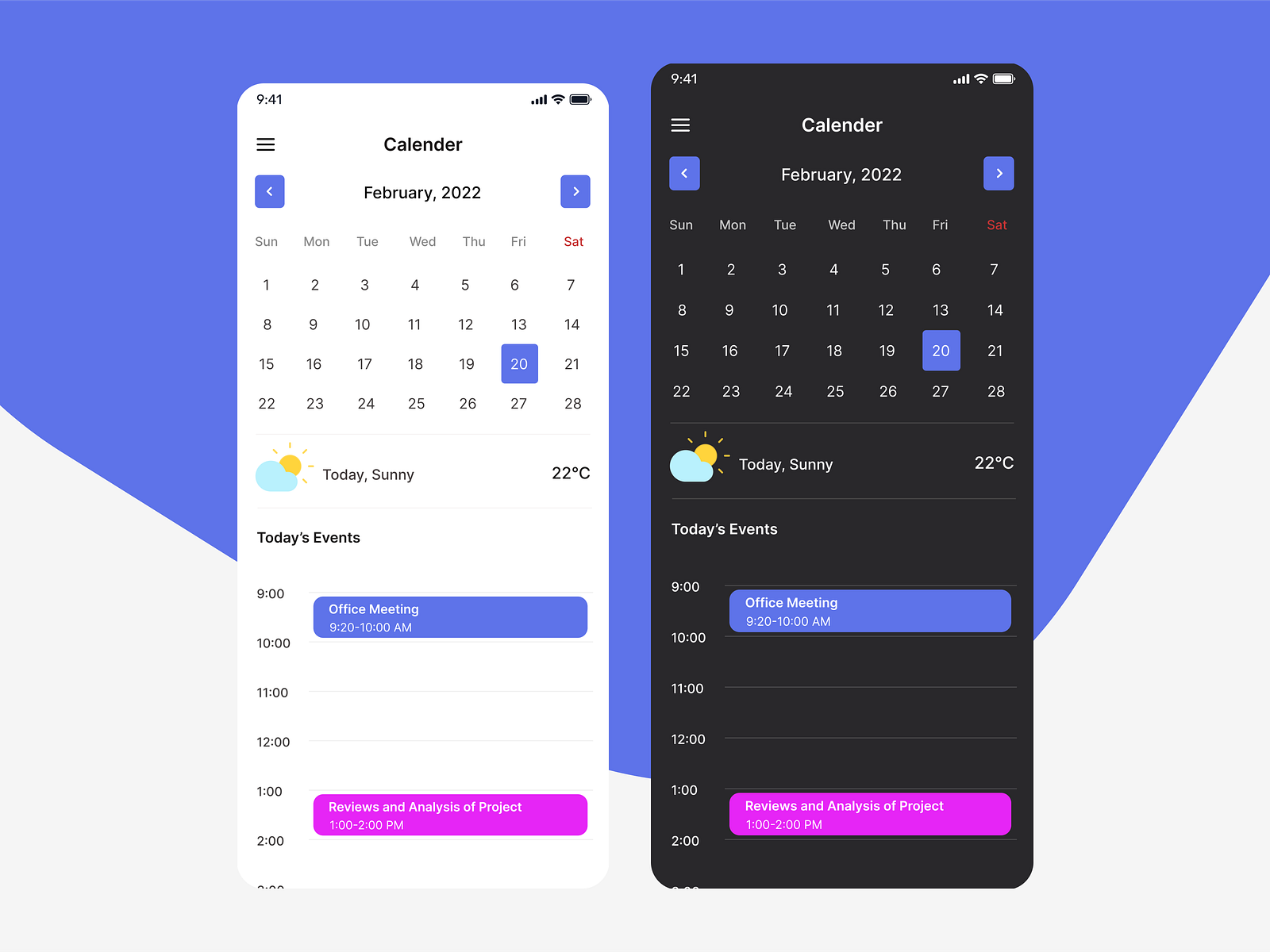 Calendar Design by Salina Tamang on Dribbble