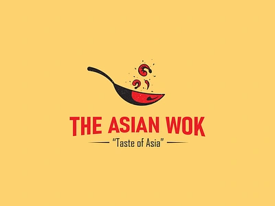 Traditional Asian food logo animation appetizing asian food brand identity branding chinese food cooking pan design food fry meal healthy logo design modern logo restaurant shrimp simple logo stir fry tasty vintage wok logo