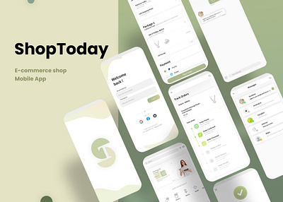 ShopToday | E-commerce shop Mobile App UI animation