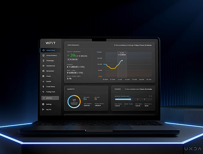 Enhanced User Experience for Young Traders after effects banking blender charts cx dark ui dashboard data finance financial fintech gamification modular design product design sidebar trading ui user experience user interface ux