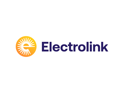 Electrolink logo concept pt. 2 brand branding connection electric energy growth icon identity letter e link logo logodesign power products rays sun supplier symbol