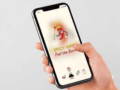 Spicy King (Food App) adobexd application delivery figma food food aplication food app graphic design mobile app mobile app design mobile application prototype restaurant ui ui design ui ux design uiux uiuxdesign ux ux design