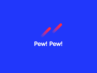 Pew! Pew! brandidentity branding design logo logodesign logodesigner logotype typography