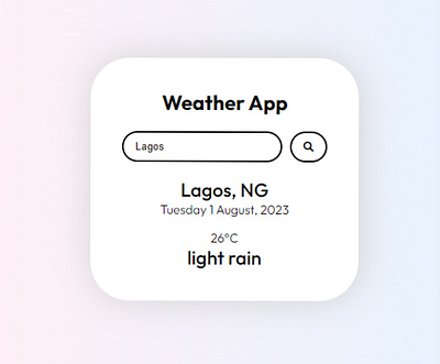 Weather App api design ui ui interface uiux weather weather app web web design website