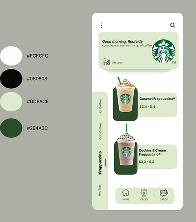 Starbucks adobe conception conception graphique figma illustration interface utilisateur logo typographie ux