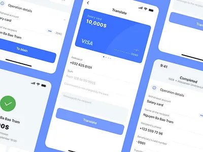 Transfer Money design figma ui
