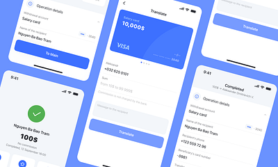 Transfer Money design figma ui