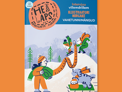 Estonian children´s magazine "Hea Laps" children magazine drawing editorial illustration illo illustration illustrator illustratsioon magazine photoshop