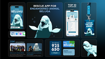 Endangered Animal Rescue App Design 2024 animal app blue branding design graphic design illustration iphone logo mobile ui ux vector