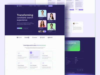 WorkGo branding candidate search design freelance website hiring interface design toptal ui ui design ui ux user interface ux design webdesign website website design workgo