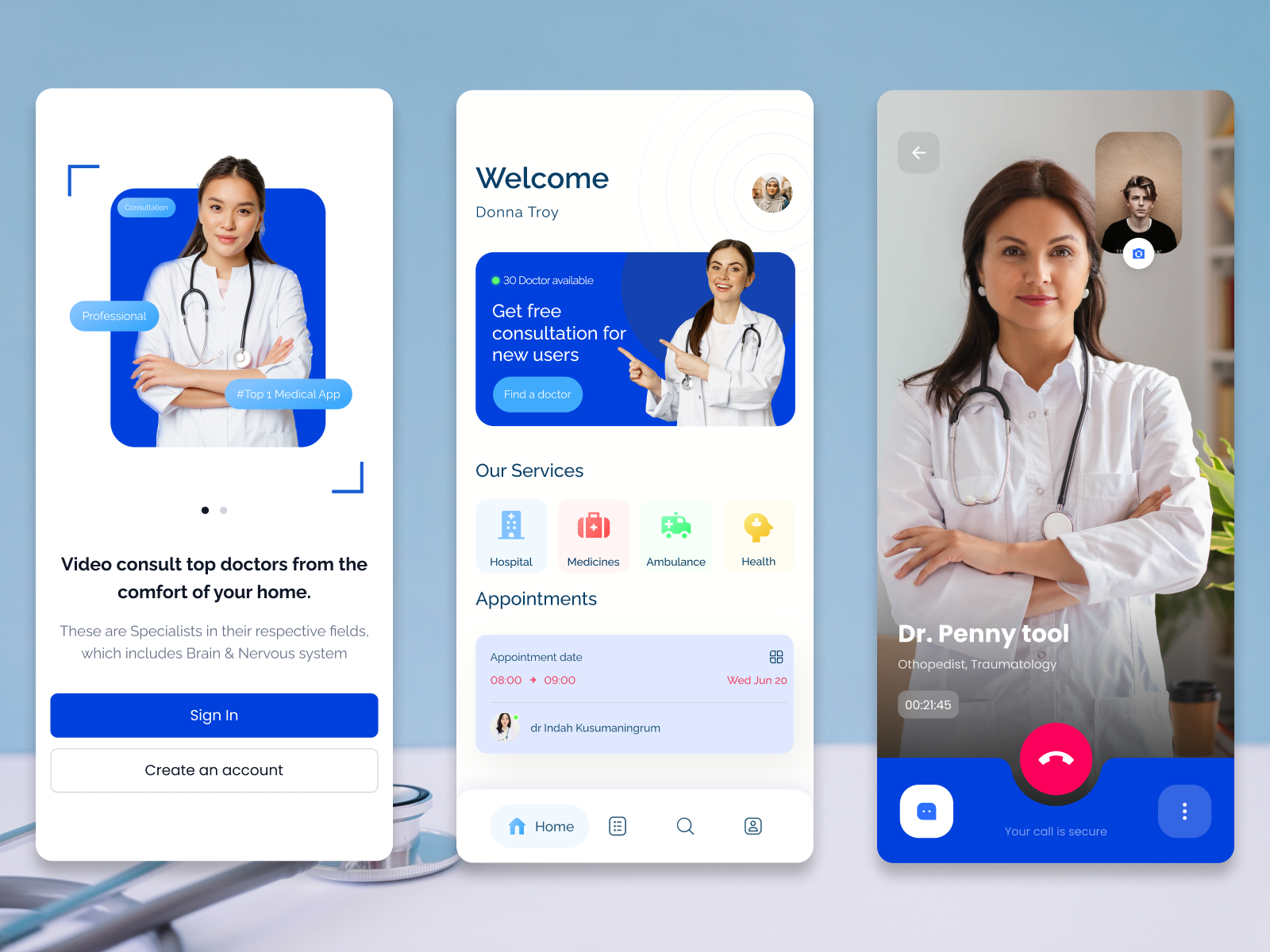 Telemedicine App Design by Guru TechnoLabs on Dribbble