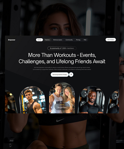 Fitness landingpage design fitness fitness website personal trainer trainer ui webdesign webdevelopment webflow workout