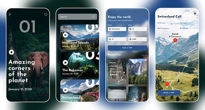 Travel App Design adobe xd app design application design designer figma graphic design illustration ui uiux design