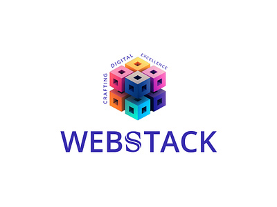 Webstack Logo badge brandidentity branding corporatelogo creativelogo creativeweb design designinspiration digitaldesign flatdesign graphic design illustration logo typography ui vector