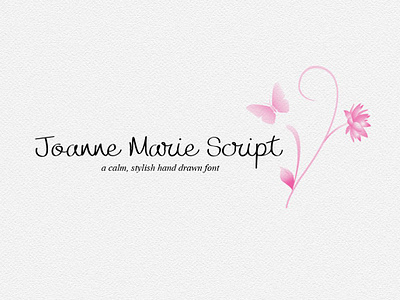 Joanne Marie Script Font calligraphy calligraphy font digital font display font font fonts handrawn handwriting handwriting font handwriting fonts joanne marie script font logo logo fonts photography logo script script font script fonts tyeface wedding font wedding fonts